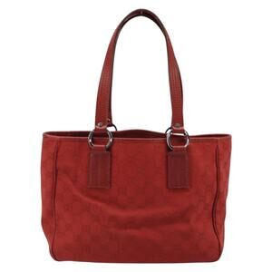 Gucci GG Canvas Tote Bag Red